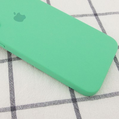 Чохол Silicone Case Square Full Camera Protective (AA) для Apple iPhone 6/6s (4.7") Зелений / Spearmint