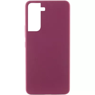 Чохол Silicone Cover Lakshmi (AAA) для Samsung Galaxy S21 FE Бордовий / Plum