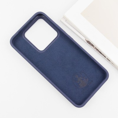 Чохол Silicone Cover Lakshmi (AAA) для Xiaomi 14 Pro Темно-синій / Midnight blue
