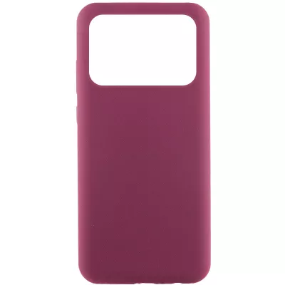 Чохол Silicone Cover Lakshmi (AAA) для Xiaomi Poco X6 Pro Бордовий / Plum