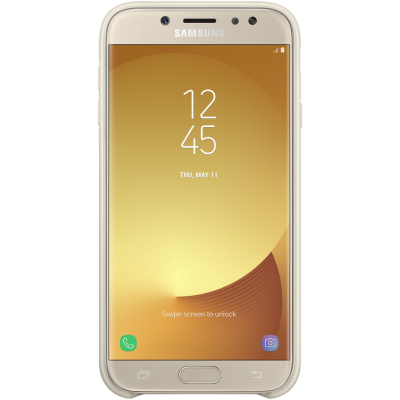 Чехол-накладка Samsung J3 2017 Dual Layer Cover Gold (EF-PJ330CFEGRU)