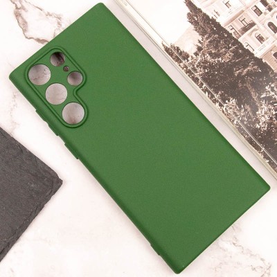 Чохол Silicone Cover Lakshmi Full Camera (A) для Samsung Galaxy S24 Ultra Зелений / Dark green