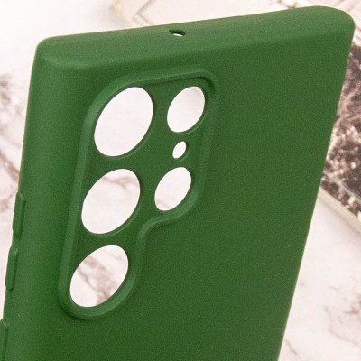 Чохол Silicone Cover Lakshmi Full Camera (A) для Samsung Galaxy S24 Ultra Зелений / Dark green