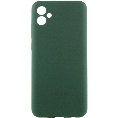 Чохол Silicone Cover Lakshmi Full Camera (AA) with logo для Samsung Galaxy A05 Зелений / Dark green Чохол Silicone Cover Lakshmi Full Camera (AA) with logo для Samsung Galaxy A05 Зелений / Dark green