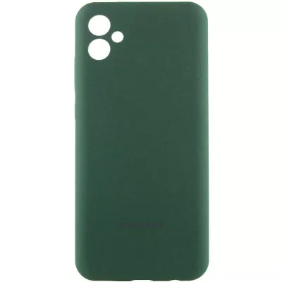 Чохол Silicone Cover Lakshmi Full Camera (AA) with logo для Samsung Galaxy A05 Зелений / Dark green