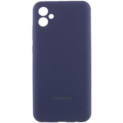 Чохол Silicone Cover Lakshmi Full Camera (AA) with logo для Samsung Galaxy A05 Синій / Midnight blue