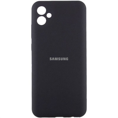 Чохол Silicone Cover Lakshmi Full Camera (AA) with logo для Samsung Galaxy A05 Чорний / Black