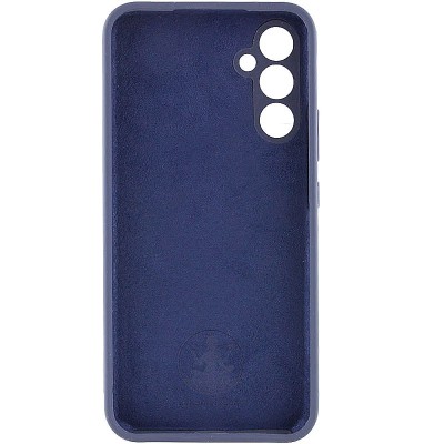 Чохол Silicone Cover Lakshmi Full Camera (AA) with logo для Samsung Galaxy A35 Синій / Midnight blue