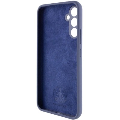 Чохол Silicone Cover Lakshmi Full Camera (AA) with logo для Samsung Galaxy A35 Синій / Midnight blue