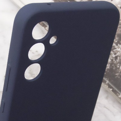 Чохол Silicone Cover Lakshmi Full Camera (AA) with logo для Samsung Galaxy A36 5G Синій / Midnight blue