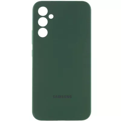Чохол Silicone Cover Lakshmi Full Camera (AA) with logo для Samsung Galaxy A56 5G Зелений / Dark green