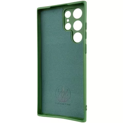 Чохол Silicone Cover Lakshmi Full Camera (AA) with logo для Samsung Galaxy S25 Ultra Зелений / Dark green