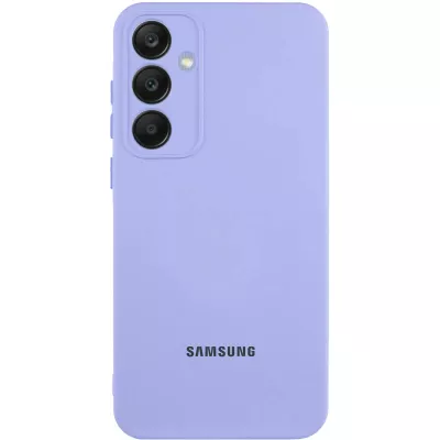 Чохол Silicone Cover Lakshmi Full Camera (AA) with logo для Samsung Galaxy S25 Бузковий / Dasheen