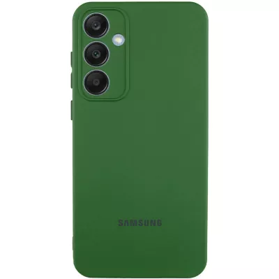 Чохол Silicone Cover Lakshmi Full Camera (AA) with logo для Samsung Galaxy S25+ Зелений / Dark green