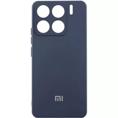 Чохол Silicone Cover Lakshmi Full Camera (AA) with logo для Xiaomi 15 Pro Синій / Midnight blue