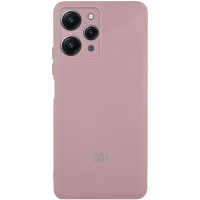 Чохол Silicone Cover Lakshmi Full Camera (AA) with logo для Xiaomi Redmi 12 Рожевий / Pink Sand