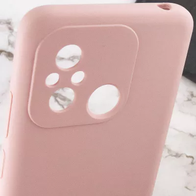 Чохол Silicone Cover Lakshmi Full Camera (AA) with logo для Xiaomi Redmi 12C / Poco C55 Рожевий / Pink Sand