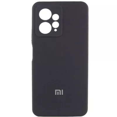 Чохол Silicone Cover Lakshmi Full Camera (AA) with logo для Xiaomi Redmi Note 12 4G Чорний / Black