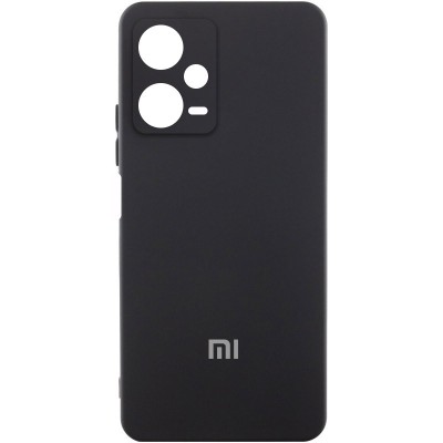 Чохол Silicone Cover Lakshmi Full Camera (AA) with logo для Xiaomi Redmi Note 12 Pro+ 5G Чорний / Black