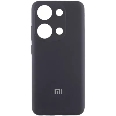 Чохол Silicone Cover Lakshmi Full Camera (AA) with logo для Xiaomi Redmi Note 13 Pro 4G Чорний / Black
