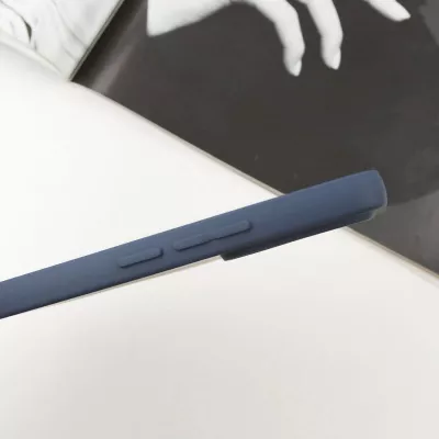 Чохол Silicone Cover Lakshmi Full Camera (AA) with logo для Xiaomi Redmi Note 14 4G (Int. version) Синій / Midnight blue