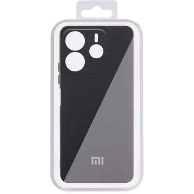 Чохол Silicone Cover Lakshmi Full Camera (AA) with logo для Xiaomi Redmi Note 14 4G (Int. version) Чорний / Black