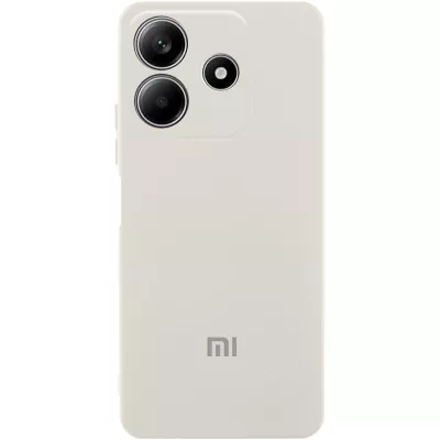 Чохол Silicone Cover Lakshmi Full Camera (AA) with logo для Xiaomi Redmi Note 14 5G Білий / White