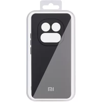 Чохол Silicone Cover Lakshmi Full Camera (AA) with logo для Xiaomi Redmi Note 14 Pro 4G/5G Чорний / Black