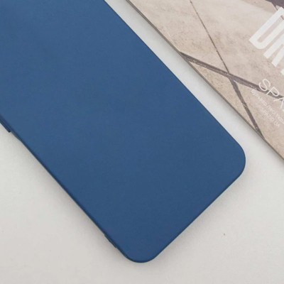Чохол Silicone Cover Lakshmi Full Camera (AA) with MagFit для Motorola Moto G75 5G Синій / Navy blue