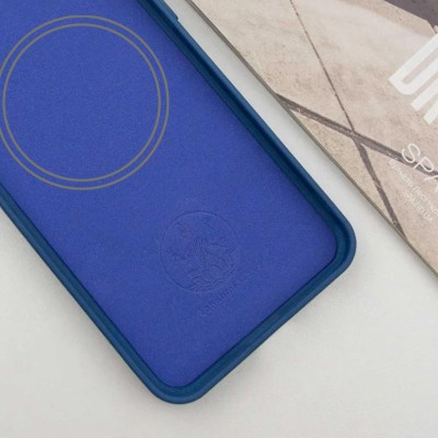 Чохол Silicone Cover Lakshmi Full Camera (AA) with MagFit для Motorola Moto G75 5G Синій / Navy blue