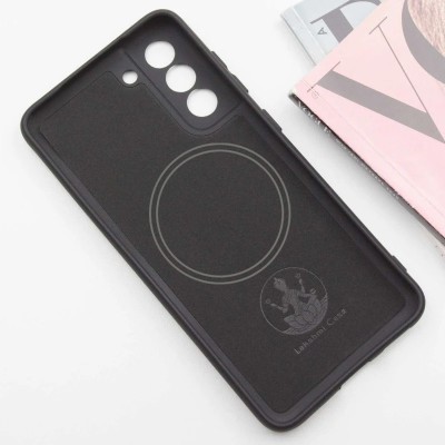 Чохол Silicone Cover Lakshmi Full Camera (AA) with MagFit для Samsung Galaxy S21 FE Чорний / Black