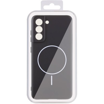 Чохол Silicone Cover Lakshmi Full Camera (AA) with MagFit для Samsung Galaxy S21 FE Чорний / Black