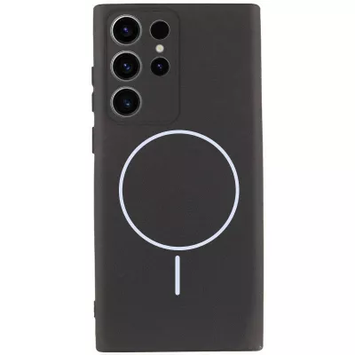 Чохол Silicone Cover Lakshmi Full Camera (AA) with MagFit для Samsung Galaxy S23 Ultra Чорний / Black