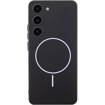 Чохол Silicone Cover Lakshmi Full Camera (AA) with MagFit для Samsung Galaxy S23 Чорний / Black