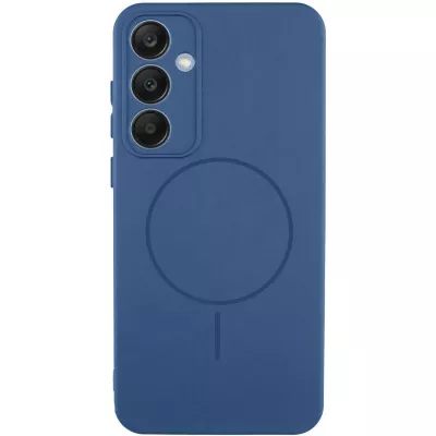 Чохол Silicone Cover Lakshmi Full Camera (AA) with MagFit для Samsung Galaxy S24 FE Синій / Navy blue