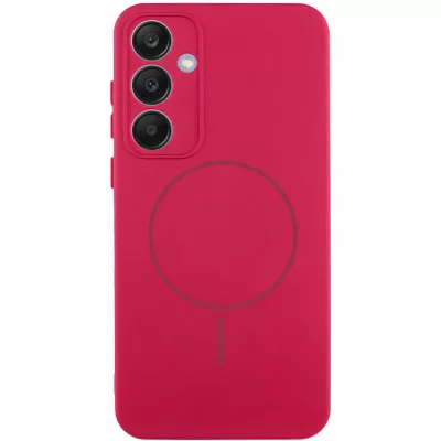 Чохол Silicone Cover Lakshmi Full Camera (AA) with MagFit для Samsung Galaxy S24 FE Червоний / Rose Red