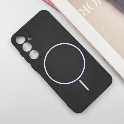 Чохол Silicone Cover Lakshmi Full Camera (AA) with MagFit для Samsung Galaxy S24 FE Чорний / Black