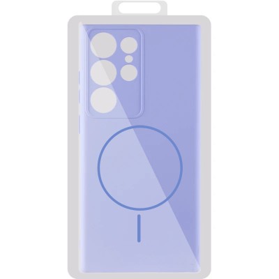 Чохол Silicone Cover Lakshmi Full Camera (AA) with MagFit для Samsung Galaxy S24 Ultra Бузковий / Dasheen