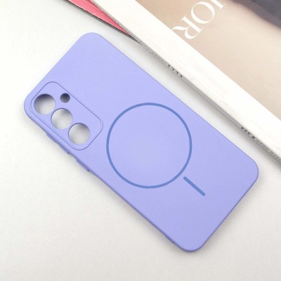 Чохол Silicone Cover Lakshmi Full Camera (AA) with MagFit для Samsung Galaxy S24 Бузковий / Dasheen