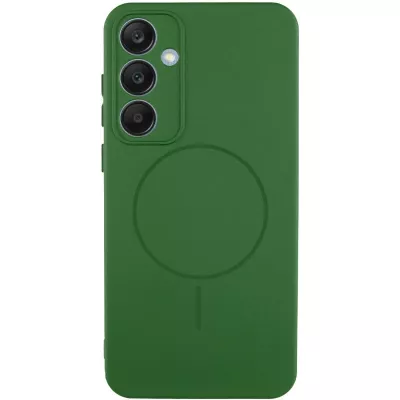 Чохол Silicone Cover Lakshmi Full Camera (AA) with MagFit для Samsung Galaxy S24 Зелений / Dark green