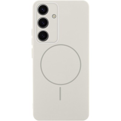 Чохол Silicone Cover Lakshmi Full Camera (AA) with MagFit для Samsung Galaxy S24+ Білий / White