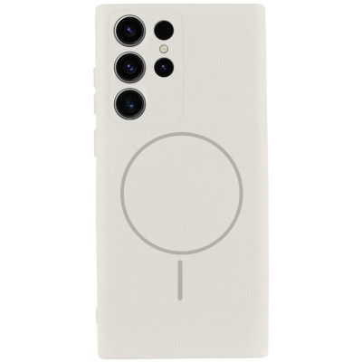 Чохол Silicone Cover Lakshmi Full Camera (AA) with MagFit для Samsung Galaxy S25 Ultra Білий / White Чохол Silicone Cover Lakshmi Full Camera (AA) with MagFit для Samsung Galaxy S25 Ultra Білий / White