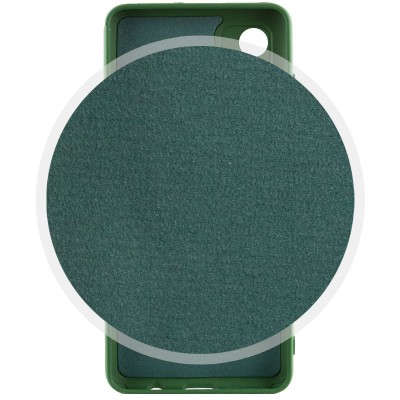 Чохол Silicone Cover Lakshmi Full Camera (AA) для Motorola Moto E13 Зелений / Dark green