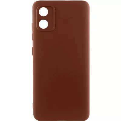 Чохол Silicone Cover Lakshmi Full Camera (AA) для Motorola Moto E13 Коричневий / Brown
