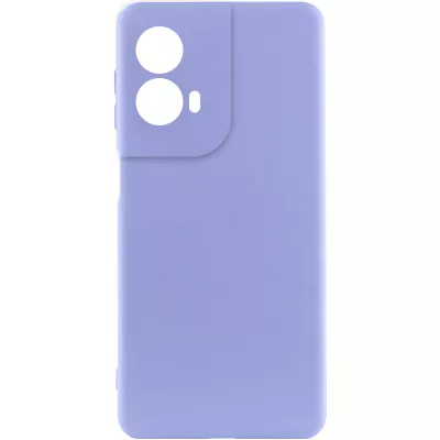 Чохол Silicone Cover Lakshmi Full Camera (AA) для Motorola Moto G85 Бузковий / Dasheen