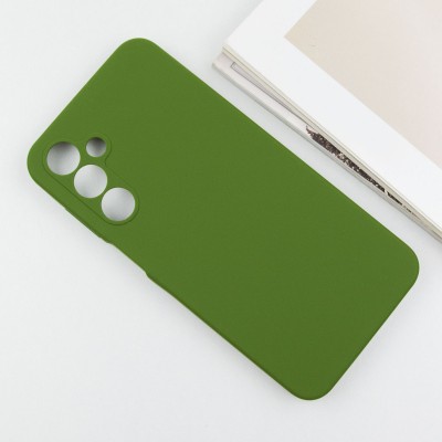 Чохол Silicone Cover Lakshmi Full Camera (AA) для Samsung Galaxy A16 4G/5G Зелений / Dark green
