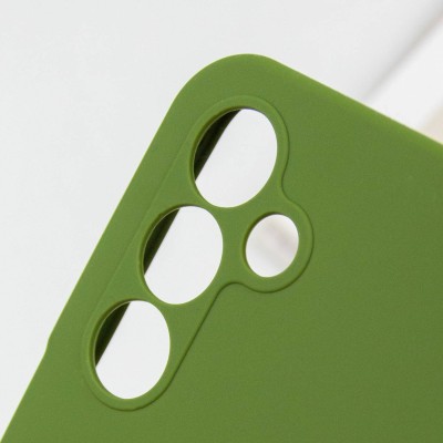 Чохол Silicone Cover Lakshmi Full Camera (AA) для Samsung Galaxy A16 4G/5G Зелений / Dark green