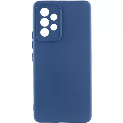 Чохол Silicone Cover Lakshmi Full Camera (AA) для Samsung Galaxy A33 5G Синій / Navy Blue