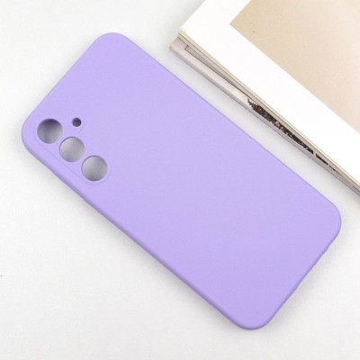 Чохол Silicone Cover Lakshmi Full Camera (AA) для Samsung Galaxy A35 Бузковий / Dasheen