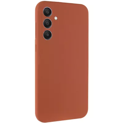 Чохол Silicone Cover Lakshmi Full Camera (AA) для Samsung Galaxy A35 Коричневий / Brown